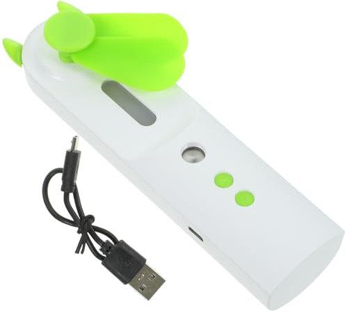 HOMSFOU Ventilateur Mini Portable Multifonctionnel Rechargeable USB avec Brumisateur Ventilateur Personnel de Voyage Vert