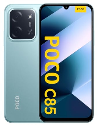 XIAOMI POCO C85 Smartphone 8+256GB, Doppia fotocamera da 50MP con AI, Display immersivo da 6,9, Potente processore Octa-Core, Ricarica Rapida da 33W, 6000mAh, Caricatore non incluso, Verde (versione