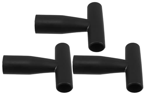 WHAMVOX 3Er Set Spatenstiel Ersatzteile Winterschaufel Ersatz Schneeschaufel Ersatzteile Gartenstiel Ersatz Spatenstiel Schwarz