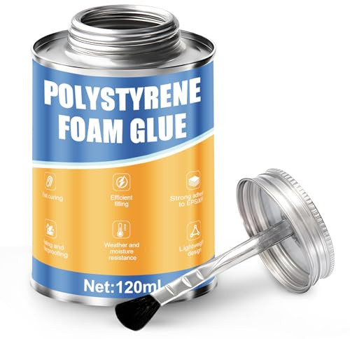 Pegamento Modelismo, 120ML Adhesivo para Poliestireno, Impermeable