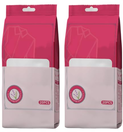 Dry Cleaning Sheets Stain Remover Wipes 40 Sheets Individually Packaged Portable Travel Pocket Size for Clothes Shoe