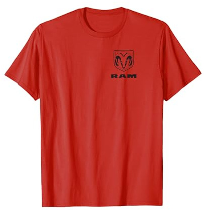 Ram Trucks An American Tradition (Druck auf Vorder- und Rückseite) T-Shirt, Herren, Rot, L