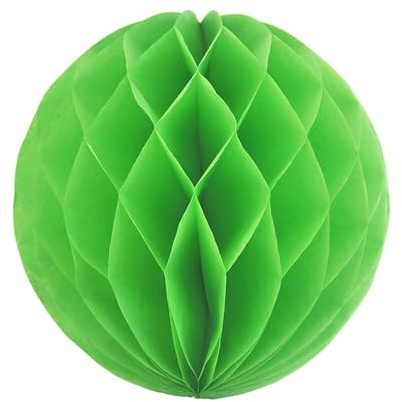 1 Wabenball 15cm ( hell grün 556 ) // Wabenkugel Honeycomb Hänge Deko Ballon Laternen Aufhänger Waben Bälle Papier Pompons Dekoration Geburtstag Party Hochzeit