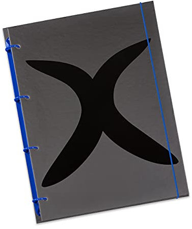 flexiNotes NOTIZBUCH A5, Typ: X-Black, Königsblau, 150 Blatt kariert - Ring M