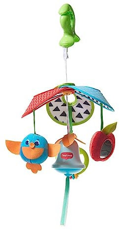 Tiny Love Mini Mobile Meadow Days, für Babys mit Großer Clip für unterwegs, mit 4 Spielmöglichkeiten, nutzbar ab der Geburt, 3333111341