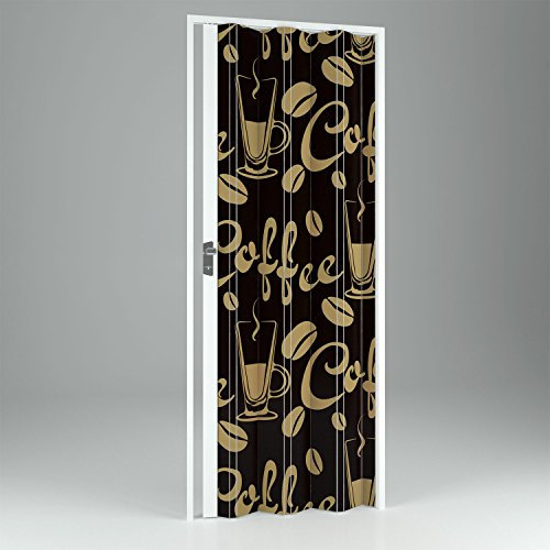 Innenraum Falttür in PVC Coffee 89,5x214 cm mod. Vera