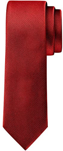 BomGuard Herren Krawatte 6cm, rot matt