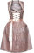 Alpenmärchen Midi Dirndl Marita aus Exklusiver Kollektion Gr.38 - ALM765