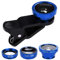 Akemaio Telefon-Kamera-Objektiv-3 in 1 Telefon Fisheye Makro-Kamera-Objektiv Clip Handy-Objektiv-Kits, Kompatibel mit iPhone, Samsung, Huawei, iPad, Sony