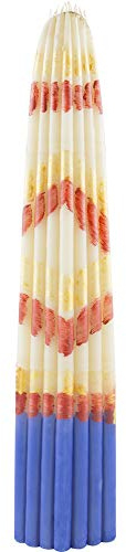 Diveevo Jerusalem Bienenwachskerzen - 33 Stück Set | Weiße Ritualkerzen L: 24 cm, Ø: 50 mm| Tropf- und rauchfrei | Vor dem heiligen Feuer in Jerusalem geweiht | Ideal für Kirchen und Zeremonien