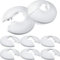 Patelai 8 Pcs Radiator Pipe Covers White Plastic Radiator Pipe Collars for 16 mm Diameter Bathroom Kitchen Wall Water Tube Decor