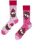 Dedoles Socken Unisex Damen Herren & Kinder Baumwolle viele lustige Designs 1 Paar Geschenk links rechts verschieden, Farbe Rosa, Motiv Rosa Cupcakes, Gr. 35-38