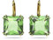 Swarovski Orecchini pendenti Millenia, Taglio squadrato, Verdi, Placcato color oro