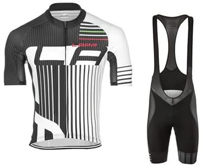 HOMTOL da Ciclismo Uomo Gel cuscino Salopette Pantaloncini Corti Imbottiti Set di Abbigliamento Ciclista tute da ciclismo