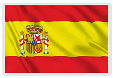 Decalarama Spain Flag Fridge Magnet Gift - Cute Spanish Novelty Birthday Present