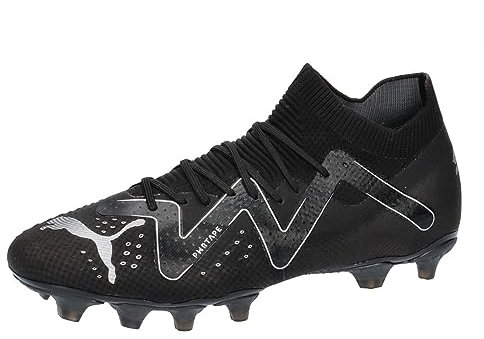 PUMA Herren Future Pro Fg/Ag Fussballschuh, Schwarz Silber, 47 EU