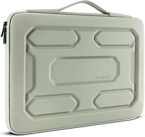 DOMISO 14 Pollici Custodia per Laptop da con Manico Custodia Protettiva in Eva Impermeabile Antiurto per 14 ThinkPad E480/Yoga 920/13.5 Microsoft Surface Book/HP Pavilion 14 Stream 14,Menta Verde