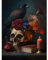 EOBROMD Diamond Painting Kit Completo Esqueleto, Pintura de Diamante Adultos Niños, Flor Punto de Cruz Diamante, Pájaro Cuadro Diamante Art Rhinestones Bordado para Decoración Hogar 30x40cm