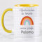 Wanapix | Taza Personalizada para Profesores | Personalizable con Nombre o Texto| Detalle Maestra Infantil | Regalo para Profesores | Apta para Microondas | 325ml | Amarilla - Afortunados Profe
