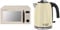 Russell Hobbs RHM2026C STYLEVIA 20 Litre 800 W Cream Digital Microwave, 5 Power Levels, Mirror Finish, 8 Auto Cook Settings & 20415 Stainless Steel Electric Kettle, 1.7 Litre, Cream
