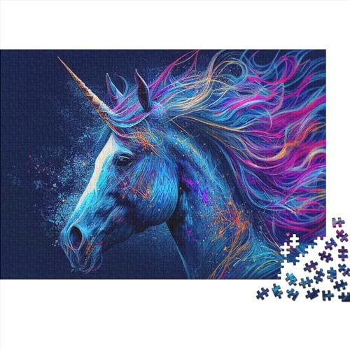 Fantasy Unicorn Puzzle for Adults Puzzle 1000 Piece Adult Jigsaw Puzzle Square Puzzles Relax Puzzles Games 75x50cm