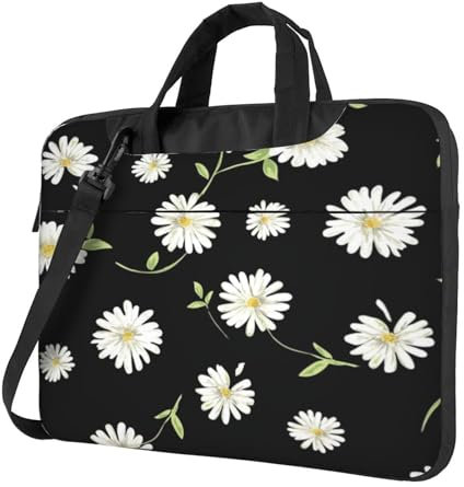 ASEELO 13 inch Laptop bag daisy Business Laptop Bags Messenger Briefcase Computer Bag with Shoulder Compatible for Work