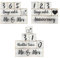 Panneau de compte à rebours de mariage, blocs en bois, calendrier de compte à rebours pour mariage, cadeaux de fiançailles pour couples, cadeaux d'anniversaire de mariage personnalisés pour mariée et