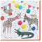 Talking Tables 20 x Safari Animal Themed Paper Napkins for Girls & Boys Birthday or Baby Shower | Kids Party Serviettes, Picnic, Disposable, Recycled Eco Choice, Madagascar 33cm