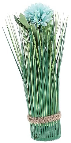 GOOHOCHY pvc grass indoor fake grass potted plant silk flower fake plant onion vase grass tall grass dried flowers decorate fake wheat grass fake outdoor plants bushing home decor