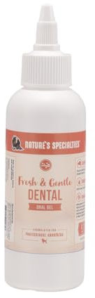 Nature's Specialties Fresh & Gentle Dental Gel für Hunde - Zahnpflege für Hunde - Zahngel mit Minzgeschmack für Haustiere - reduziert Mundgeruch und Zahnbelag, 118ml
