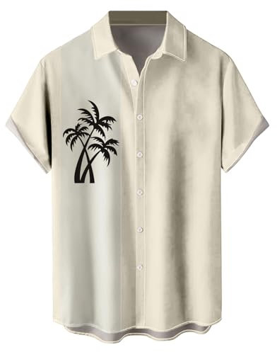Hawaii Hemd Männer Hibiskus Entspannte Passform Atmungsaktiv Herren Blusen Schnelltrocknende Große Blau Shirts Hawaii Hemd Männer Overshirt Herren khaki hawaii hemden und Hose