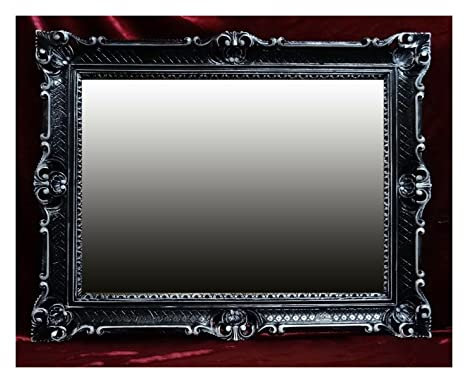 Generisch BILDERRAHMEN Barock GOLD 50x70 cm Prunk Rahmen Antik Fotorahmen 70x90 cm Gemälde Rahmen hochzeitsrahmen Werbetafel (Schwarz/Weiß)