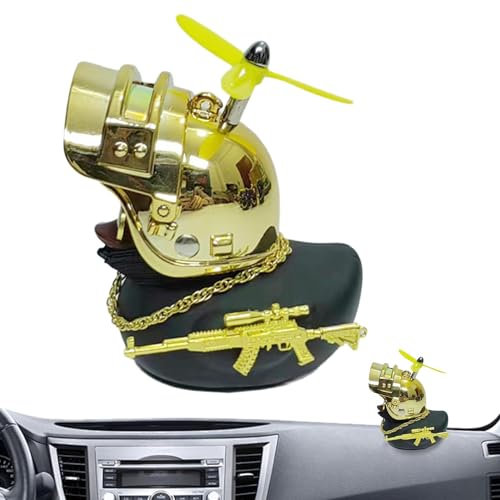 Shitafe Ente fürs Auto,Auto-Enten fü Armaturenbrett - Enten-Spielzeugauto-Ornamente mit Propellerhut - Motorrad-Lenker-Ente, Auto-Armaturenbrett-Dekorationen für Motorrad, Fahrrad