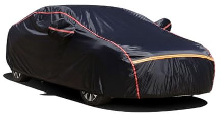 SMHIENNGJF Hagelschutzplane Auto Für Volkswagen Polo Voiture, Autoabdeckung Outdoor Den Außenbereich Sonne Regen UV-Staub Abdeckplane Auto(Black)