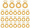 PATIKIL Diamond Ring Wine Glass Markers, 25 Pcs Paper Ring Drink Tags Cocktail Champagne Name Tag for Wedding Birthday Party Restaurant, Gold