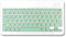 Fogcays Bluetooth Keyboard, Ultra-Slim Wireless Portable Quiet Keyboard UK Layout Built-in Rechargeable Battery Universal Compatible with iPad Mac iOS Android and Windows (Green)