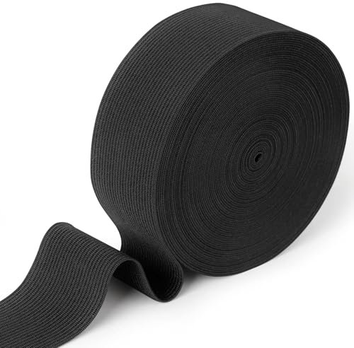 Rixotix 10 Meter Gummiband Nähen 40mm Breit - Stark Elastische Gummilitze Gummizug Hosengummi Heimtexilien Nähzubehör Gummiband DIY Basteln