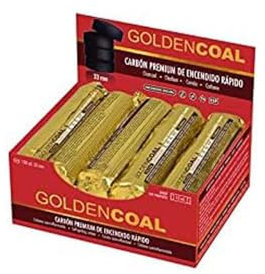 GOLDENCOAL 100 Stück 33 mm Nikotinfreie Shisha Kohle-Tabletten Schnellzündung