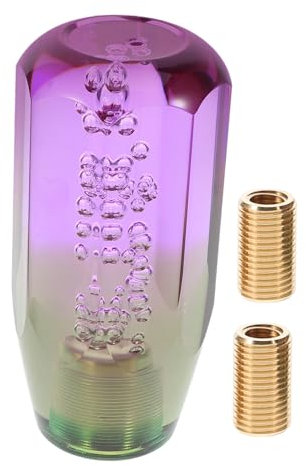 CHILDWEET Runder Kristallschaltknauf Für Manuelle Getriebe Transparenter Acryl-schaltkopf Mit Bubble- -Design Automodifikations-schalthebelabdeckung