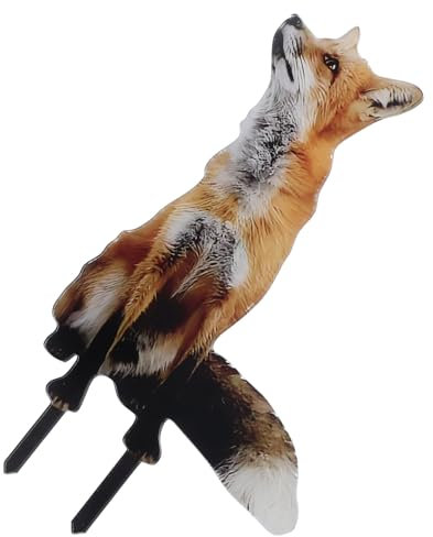 VICASKY Fuchs Gartenstecker Bezauberndes Dekoschild Für Garten Und Acryl Fuchs Bodenschild Herbst Dekoration