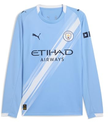 PUMA Manchester City Heimtrikot Langarm 2025/26 Saison - Replica - Herren - Team Hellblau - Größe: M
