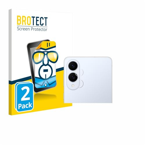 BROTECT Schutzfolie für Samsung Galaxy S25 Edge | (NUR Kameraschutz) 2 Stück Transparenter Displayschutz Made in Germany Klare Displayschutz-Folie Clear Einfache Montage