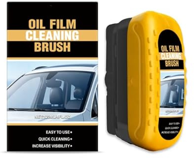 2026 Upgraded 3.0 Windshield Oil Film Remover, Universal Glass Cleaning Wipe Board, Reusable Automotive Oil Film Cleaning Brush for Car Windows, Clear Vision Glass Cleaner, Prevents Rain and Fog
