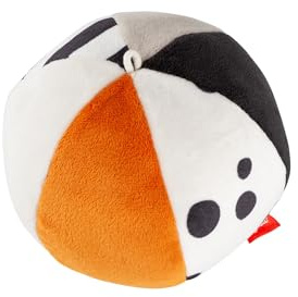 Sigikid Babyball Dalmatiner, Dotson - Babyspielzeug mit Schwarz-Weiß-Kontrast Stoffball 11 cm Durchmesser mit Rassel Motorikspielzeug Geschenk für Babys ab Geburt