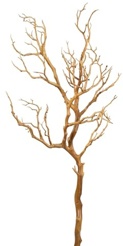 Großer Dekoast/Dekozweig YF künstlicher AST Zweig Kunstast (Hellbraun, 95cm)