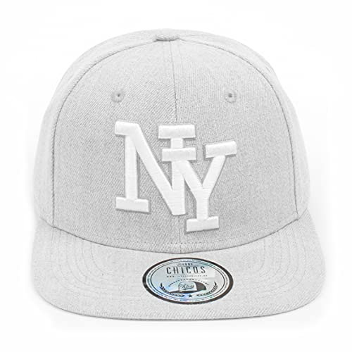 New Boy Girl NY New York süße Unisex Schwester Bruder Kindercap Hai Tiger Adler Prince Kinder Cap Snapback und Mütze 48-58cm Kopfumfang (One Size, JC-Kindercaps-NY-Gry-Gry-WHT)