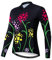 Radtrikot Langarm Damen Mountainbike Trikot Zip Shirts Rennrad Bekleidung Sport Racing MTB Tops für Damen Damen Bouse Herbst Herbst Frühling Atmungsaktiv schwarz gelb Größe XXXL