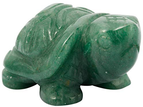 Nupuyai Schildkröte Figur Edelstein Kristall Glücksbringer Reiki Heilstein Feng Shui Deko