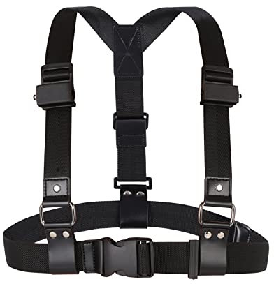 BOBLOV Body Camera Chest Mount, Body Camera Harness, Dual Shoulder Vest Chest Vest for All Body Cameras, Durable Compact Wearing with Adjustable Size