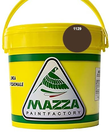 MAZZA Guaina Liquida Impermeabilizzante Monocomponente Colorata Pedonabile All’Acqua Colorificio lt 14 (Marrone Gu1129)